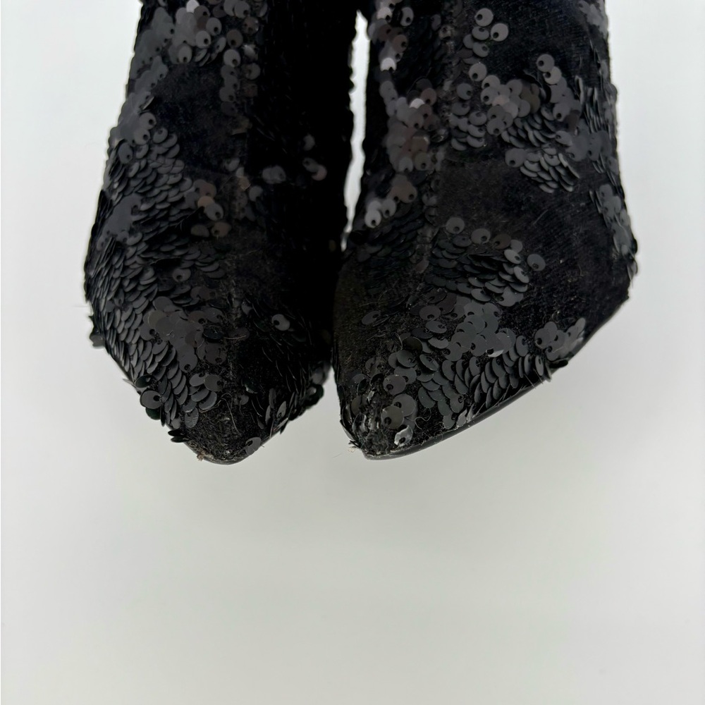 ZARA Velvet and Sequin Ankle Boot - Picture 12 of 16